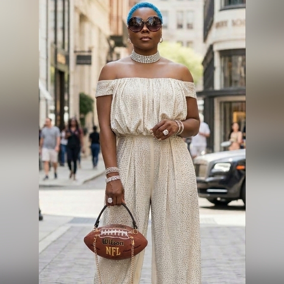 HANDMADE BLING BLING Football Purse 🏈 - Picture 3 of 17